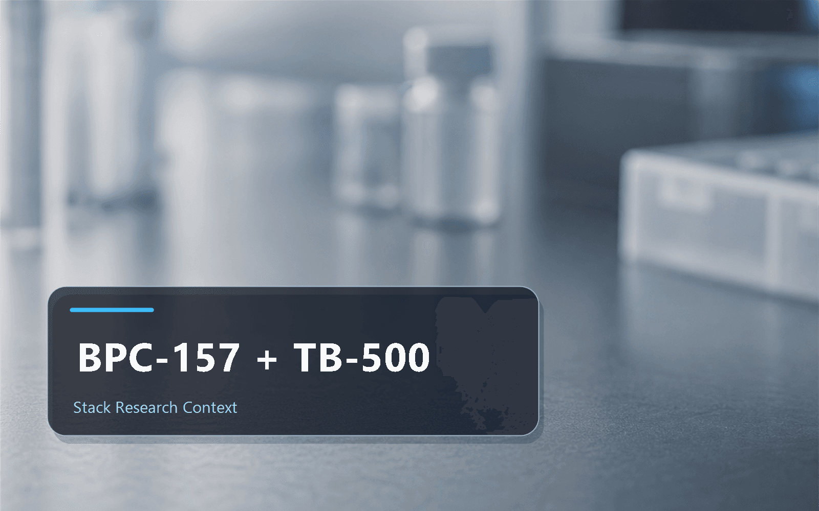 Blog thumbnail for BPC-157 and TB-500 stack research context