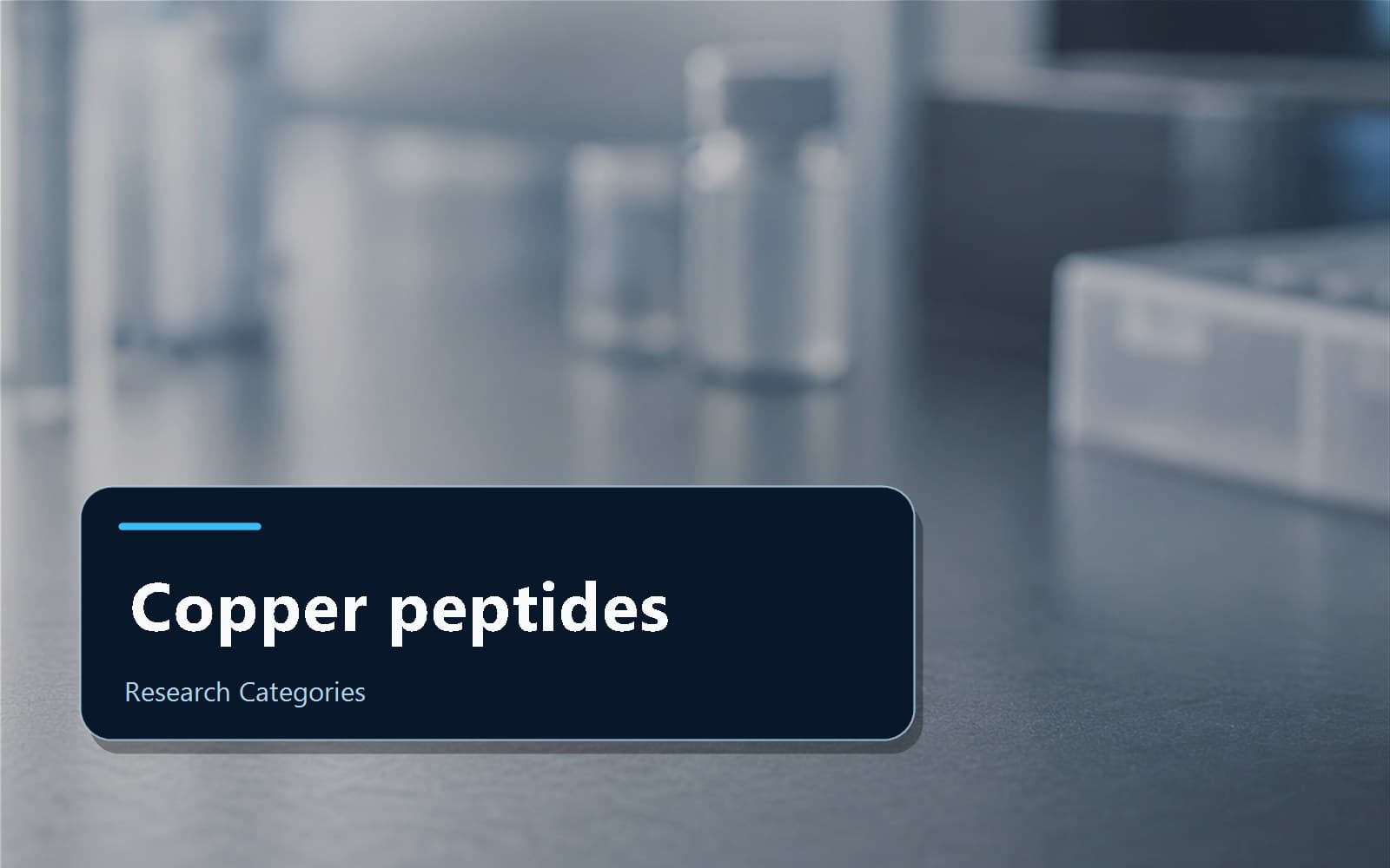 Scientific editorial image for copper peptide research category