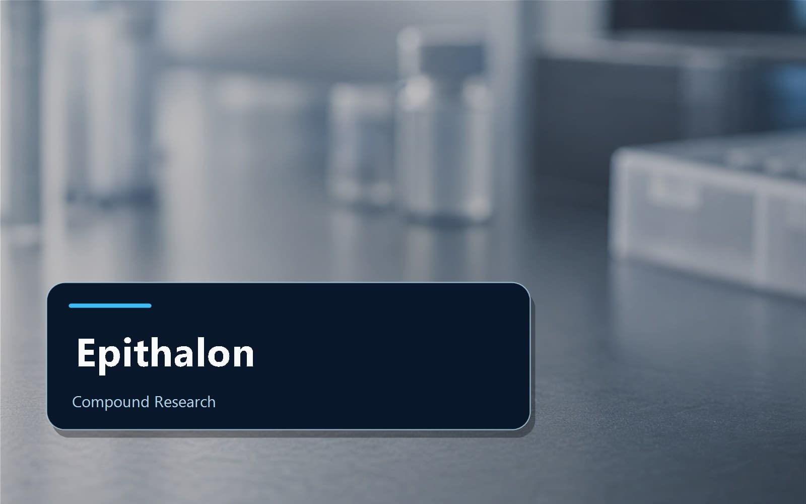 Scientific editorial image for Epithalon AEDG tetrapeptide research context