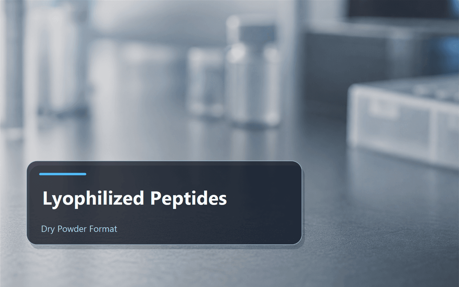 Blog thumbnail for lyophilized peptides and dry powder research material