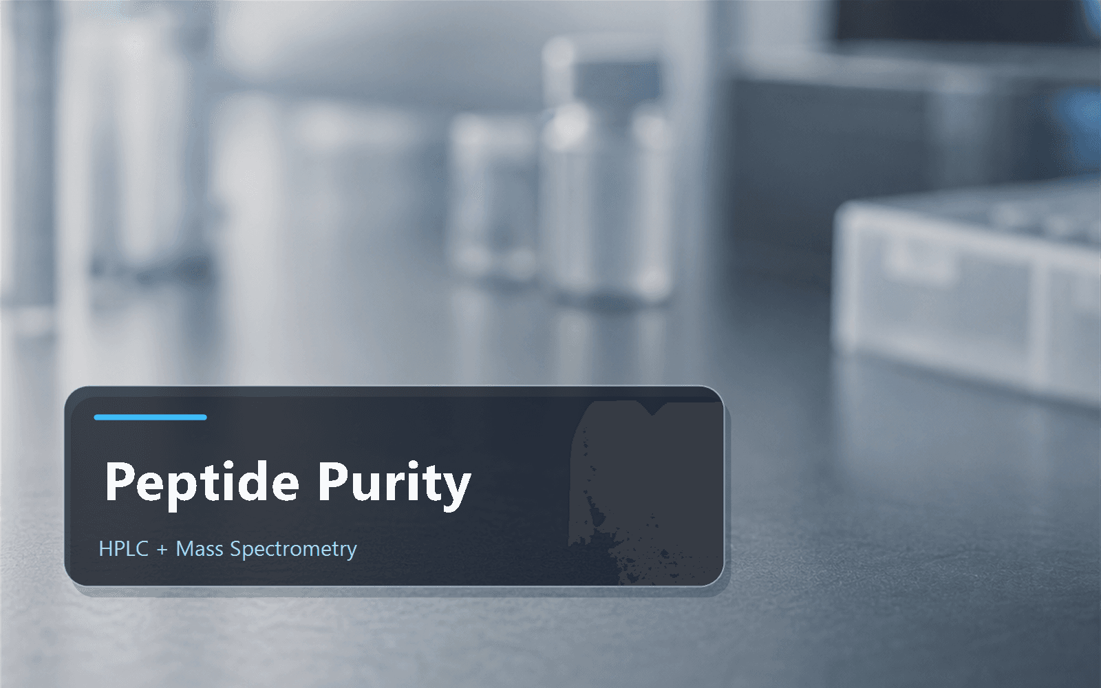 Blog thumbnail for peptide purity, HPLC and mass spectrometry