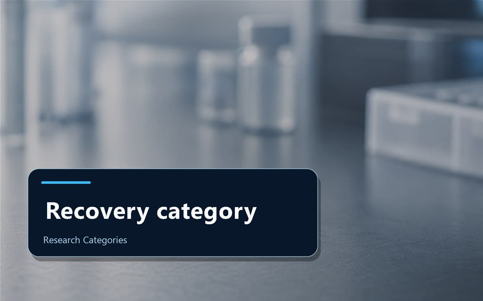 Scientific editorial image for recovery research peptide category context